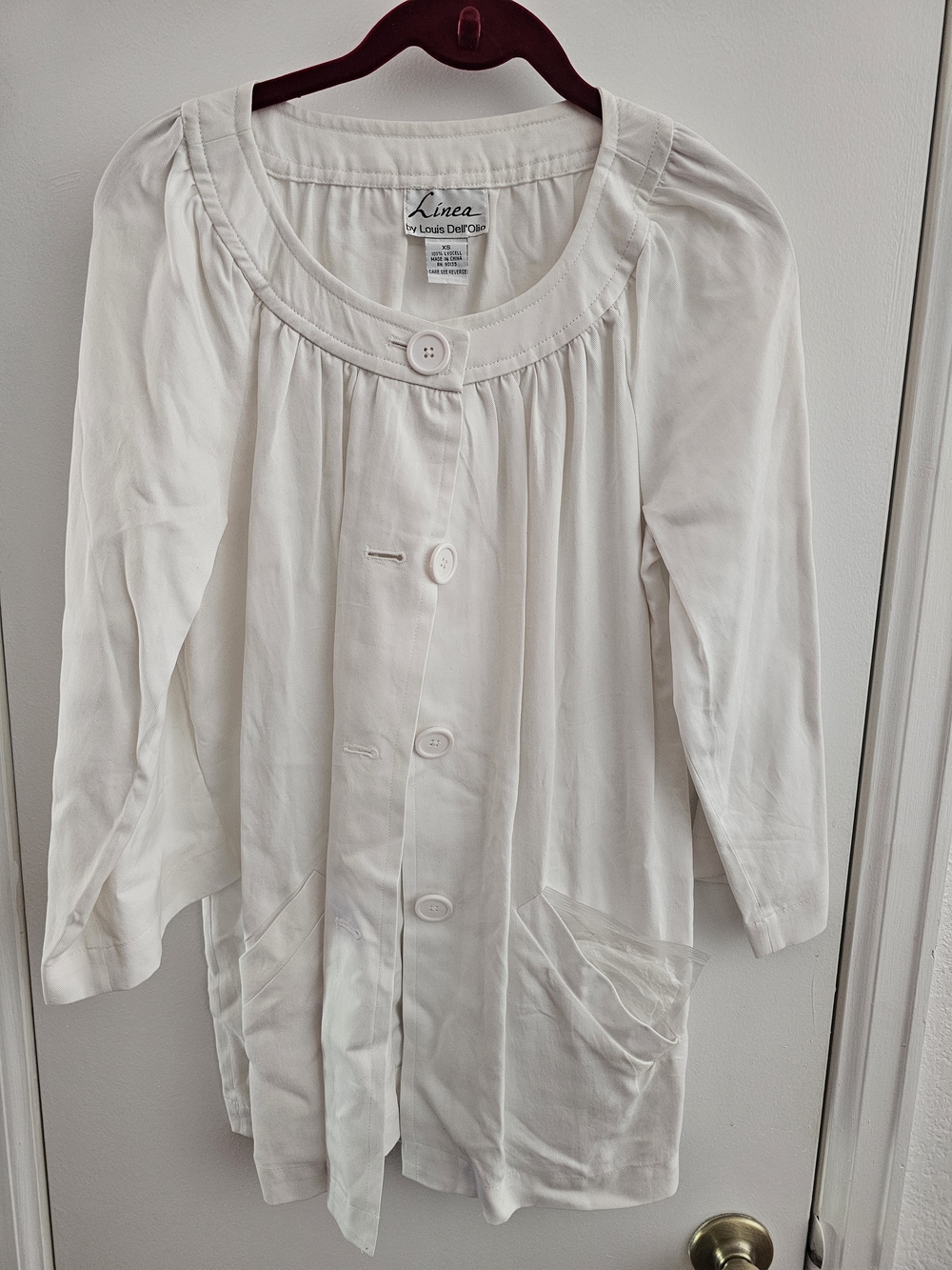 Linea by Louis Dell'Olio Cream Lightweight Shirt